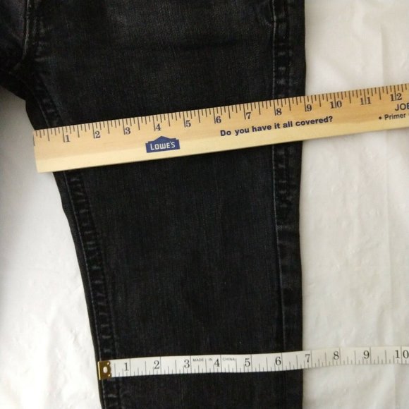 Rock Revival Kate Straight Fleur Style Skinny Jeans Black Tag Size 26 Fit 28X32 - Picture 10 of 12